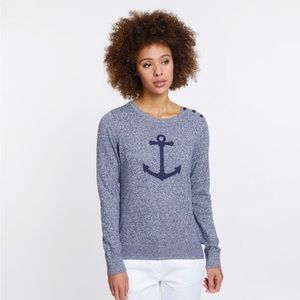 LONG‎ SLEEVE ANCHOR INTARSIA
SWEATER Size Small